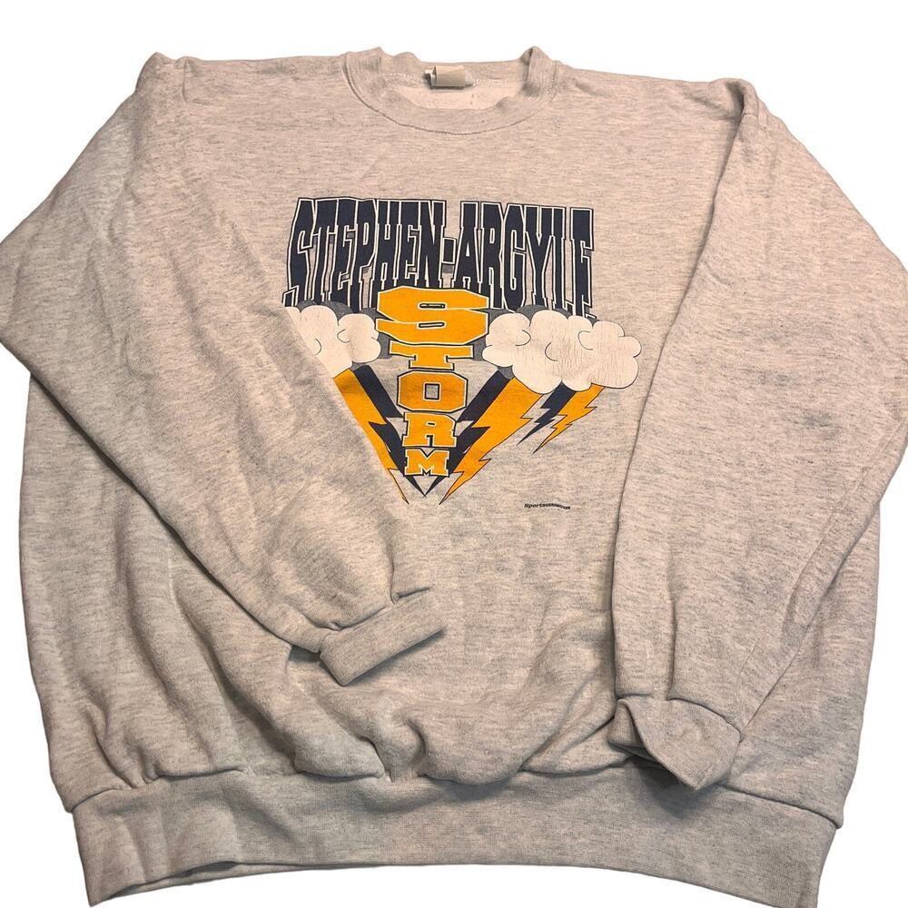 VTG Stephen Argyle Storm Long Sleeves Graphic Pullover Sweatshirt Size XL